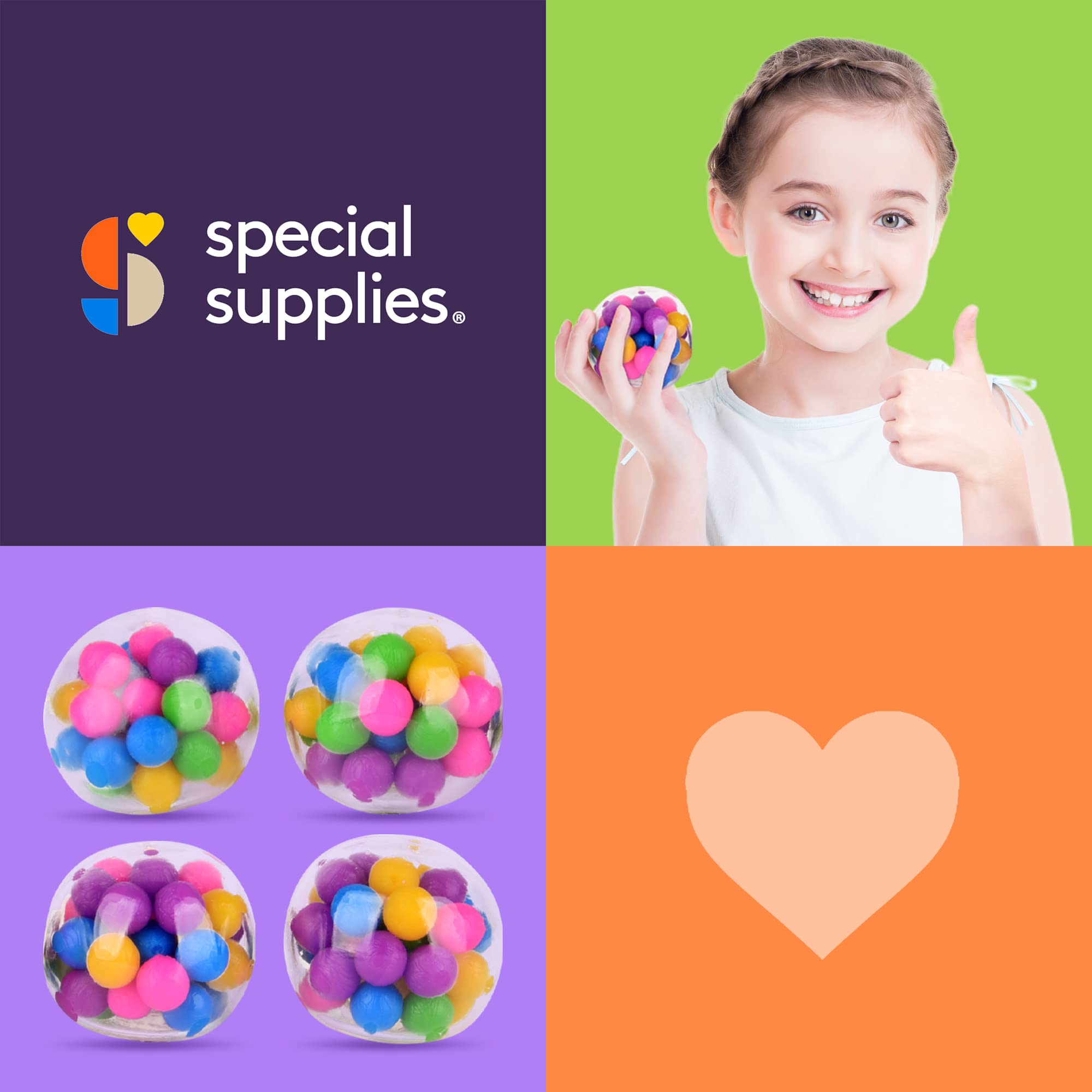 Special Supplies squishy stress ball fun for kids and adults.