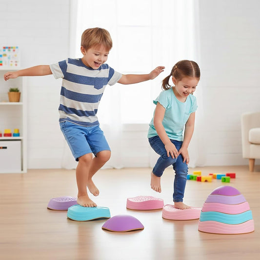 Special Supplies stepping stones balance blocks for coordinated play indoors and outdoors