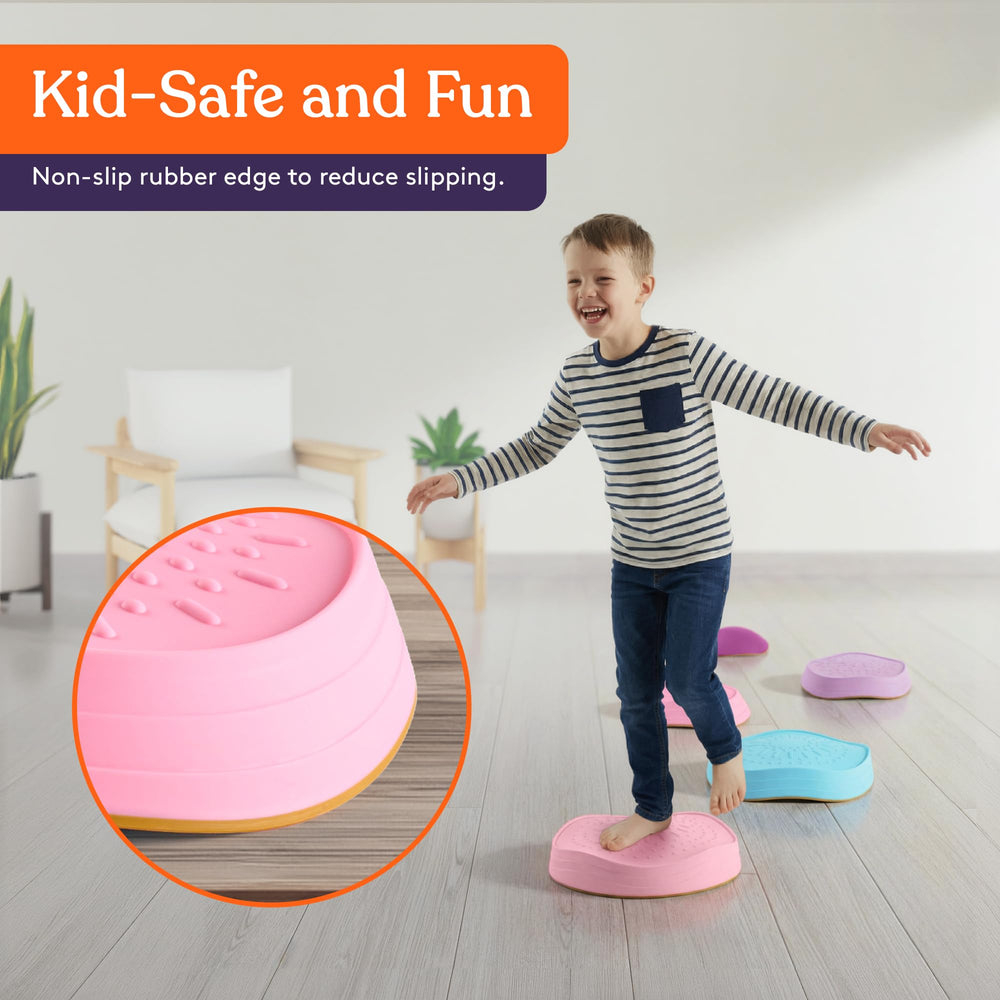 Special Supplies stepping stones colorful blocks inviting active outdoor play