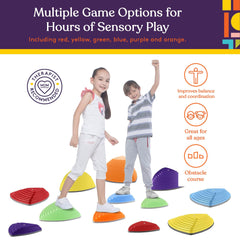 Special Supplies stepping stones for indoor-outdoor use with rugged, slip-resistant bottoms