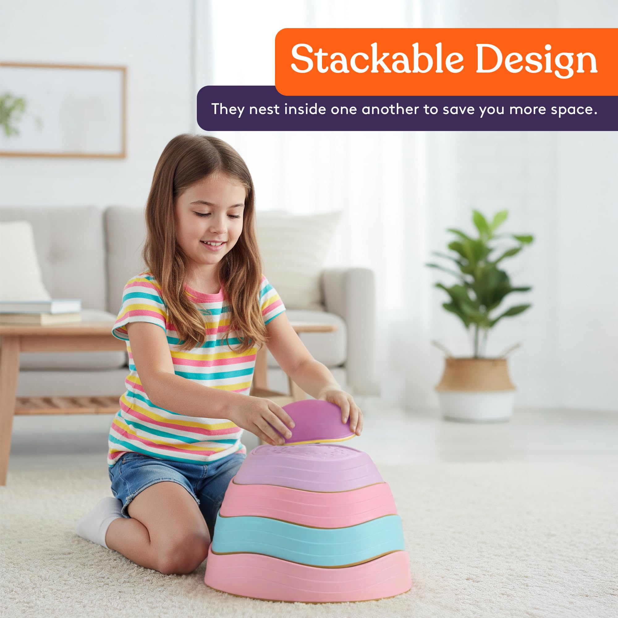 Special Supplies stepping stones usable indoors and outdoors on various surfaces