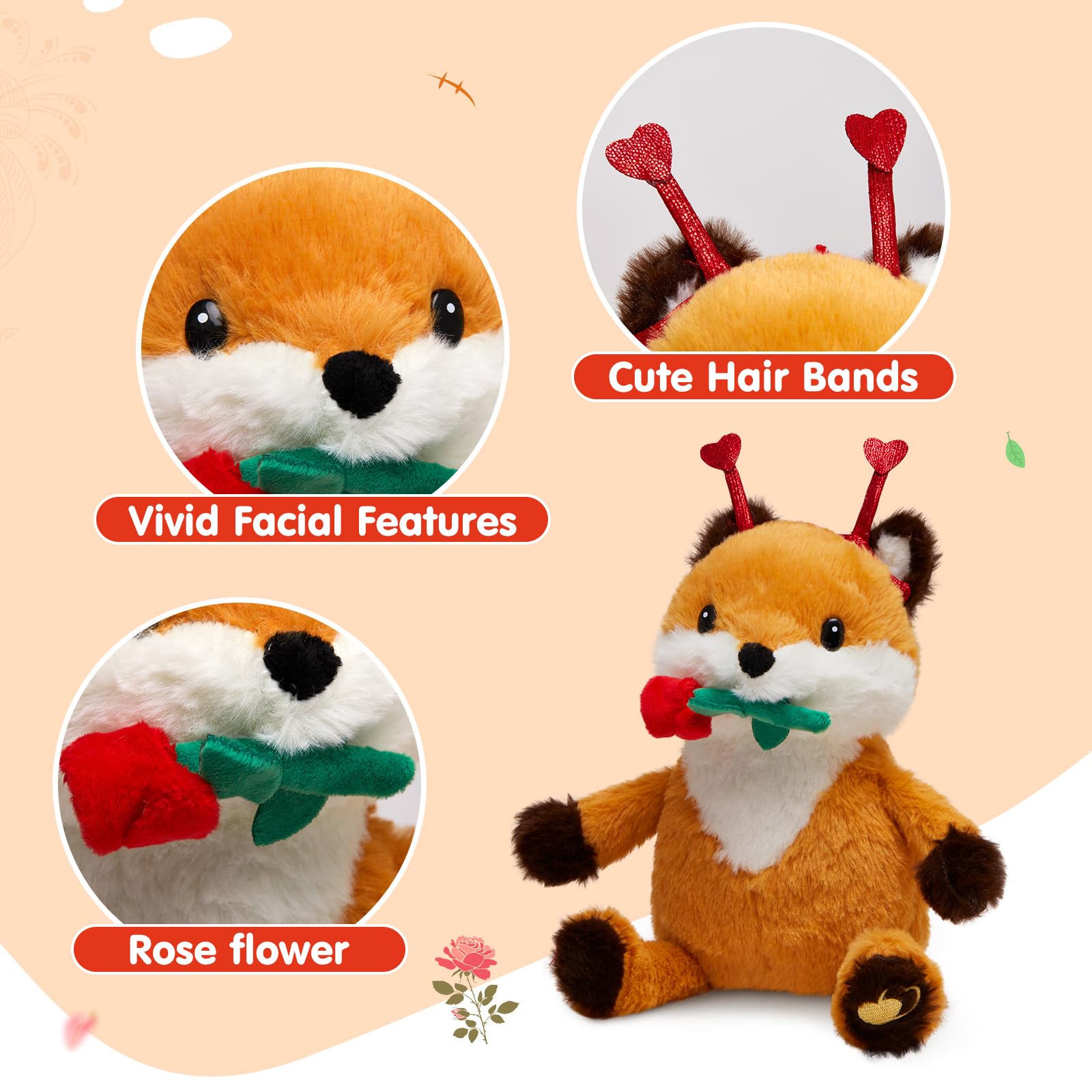 SpecialYou Rose Fox Plush child hugging shows approachable comfort for imaginative play