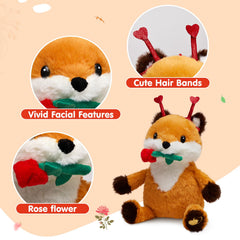 SpecialYou Rose Fox Plush child hugging shows approachable comfort for imaginative play