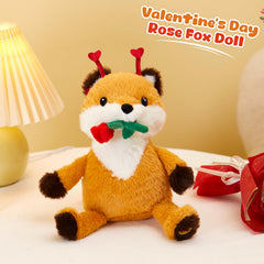 SpecialYou Rose Fox Plush rose-detail design adds charm for decor and play