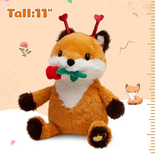 SpecialYou Rose Fox Plush side view highlighting its cuddly shape for hugs