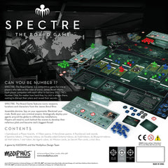 Spectre board game board setup highlights players' tactical options and early planning.