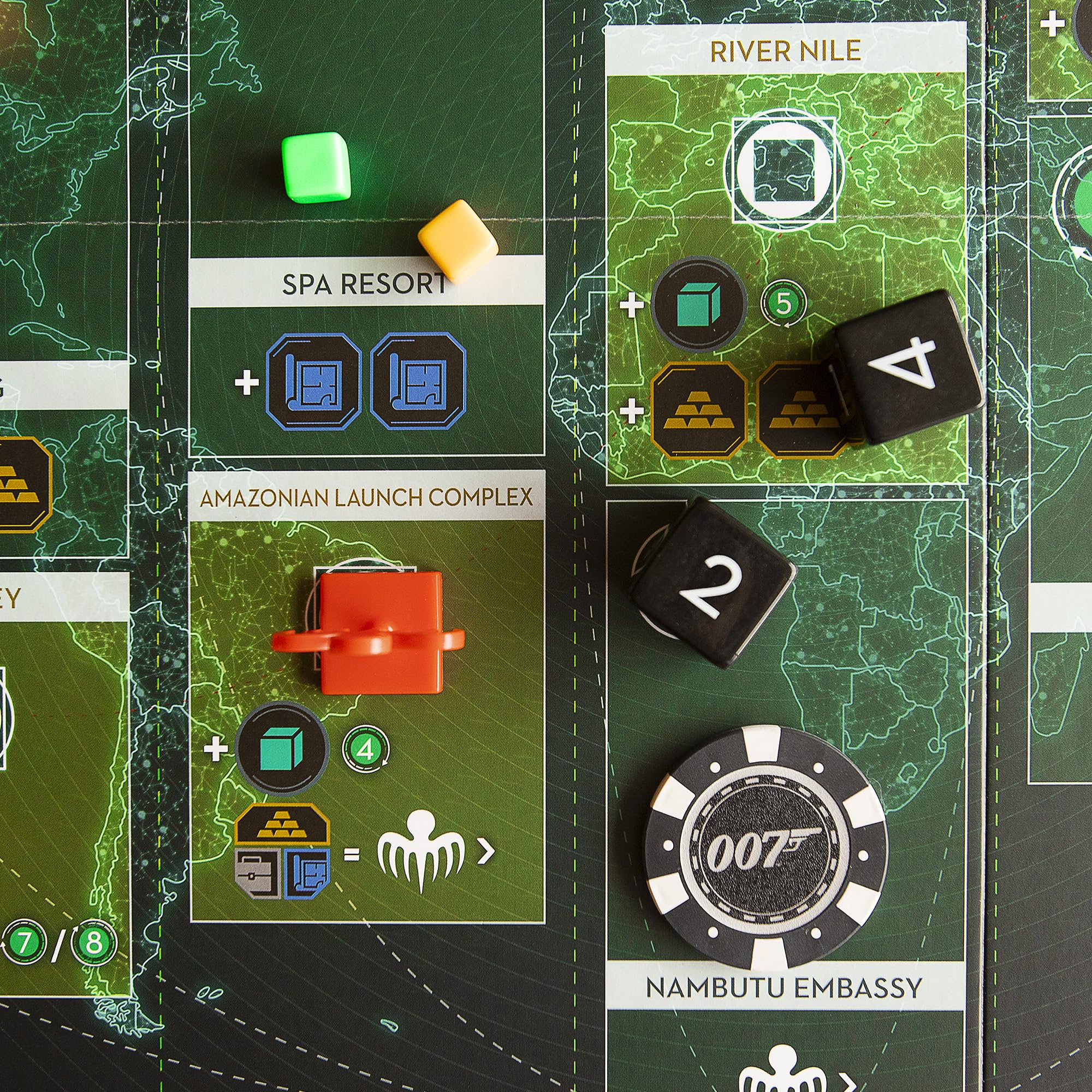 Spectre game night table view showing action and interaction.