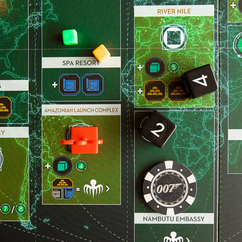 Spectre game night table view showing action and interaction.