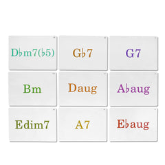 Spedemy 120 chords flashcards spread out to build fluency through repetition.