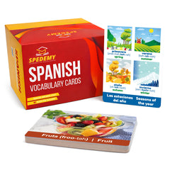 Spedemy Spanish vocabulary card front for quick reference and visual learning.