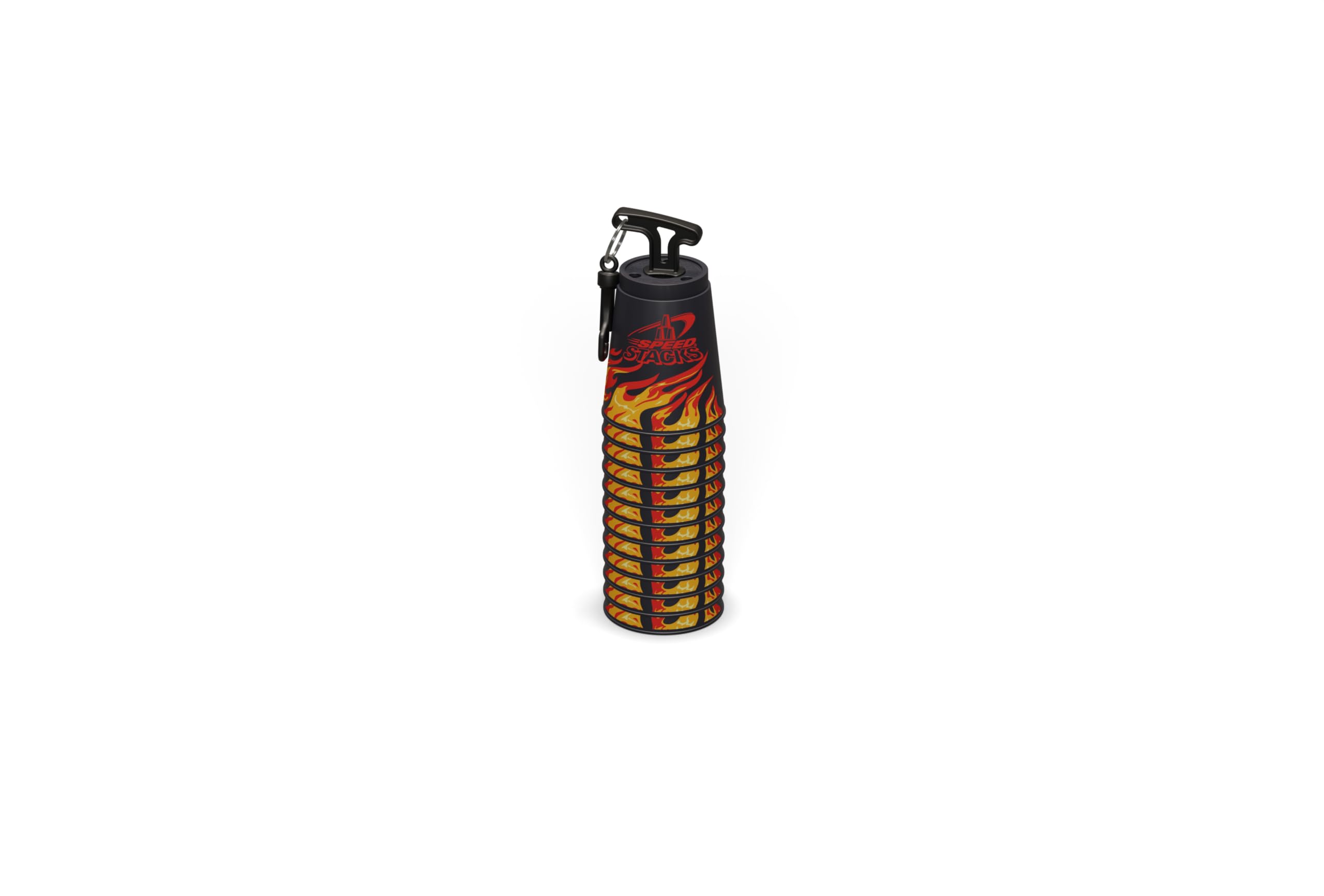 Speed Stacks Black Flame GX timer captures timing accuracy for competitive practice.