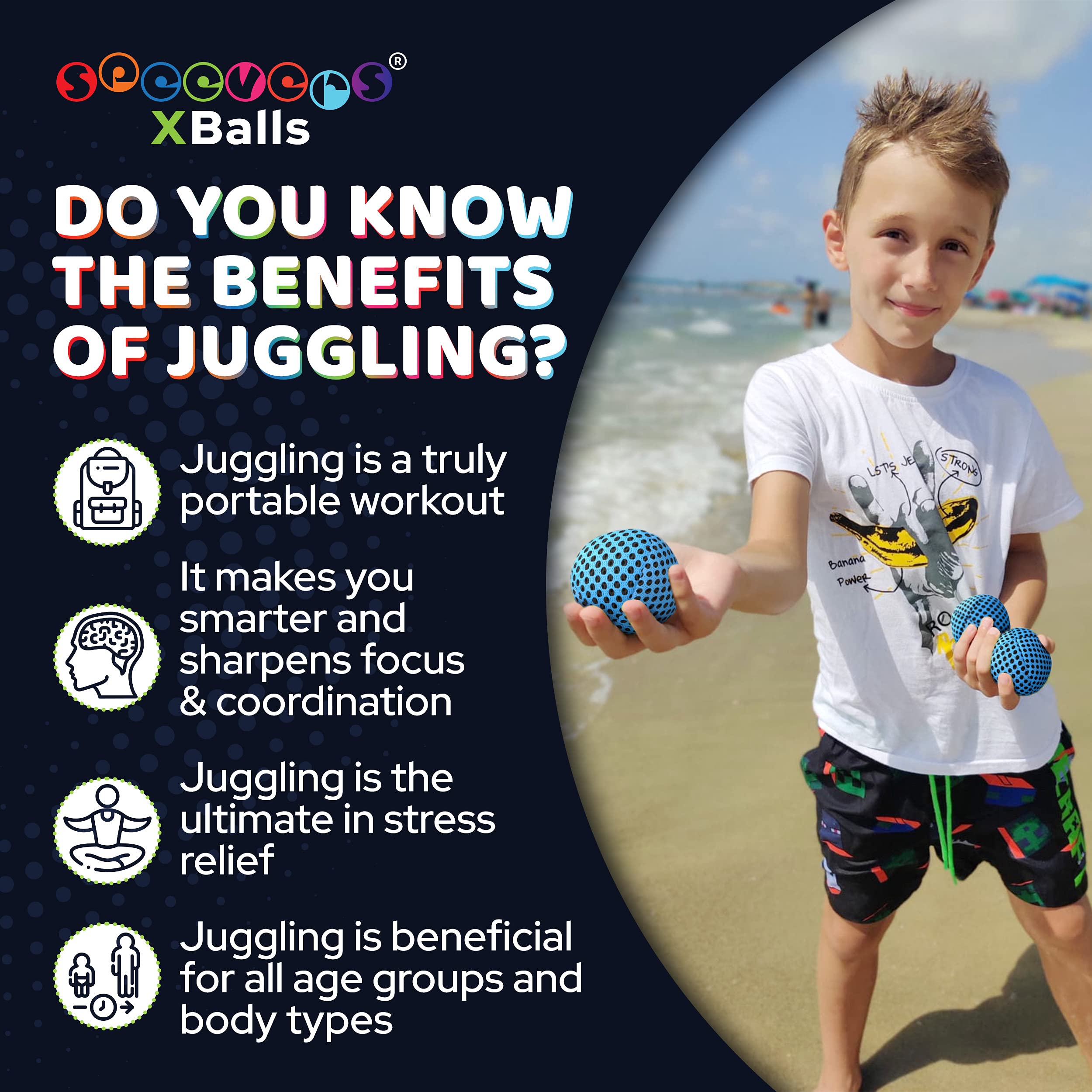 Speevers professional-feel juggling balls elevate practice with precise throws.