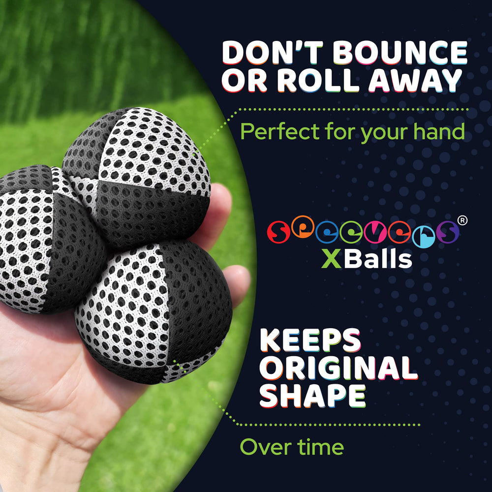 Washable and waterproof design keeps balls clean.