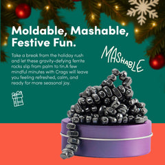 Speks Crags tin shown on a modern desk for a stylish sensory toy
