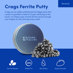 Closeup of Speks Crags stones showing vibrant ferrite for focused fidgeting