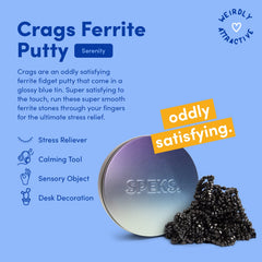 Speks Crags magnetic stones inside a tin provide tactile play and stress relief at work.