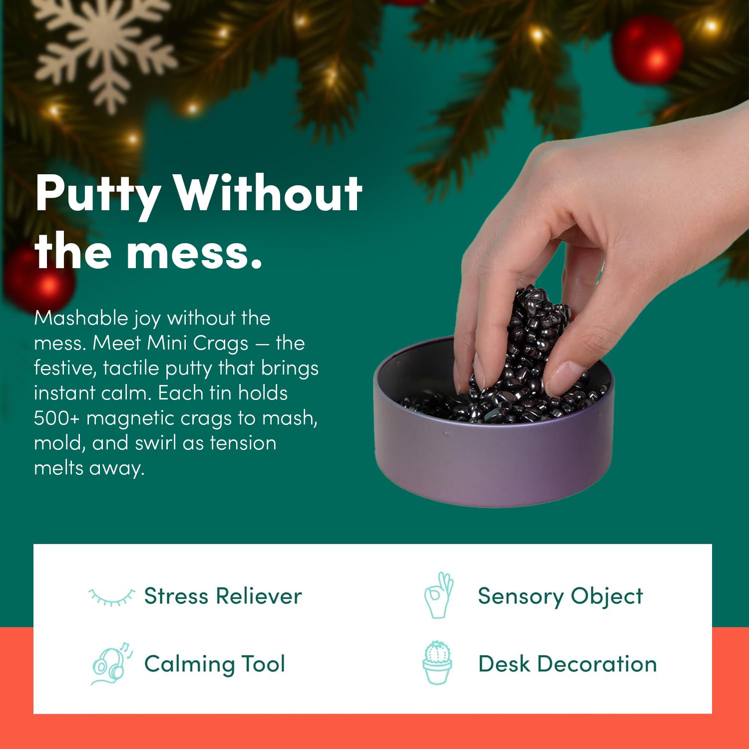 Speks Crags ferrite stones click and stack for satisfying sensory play.