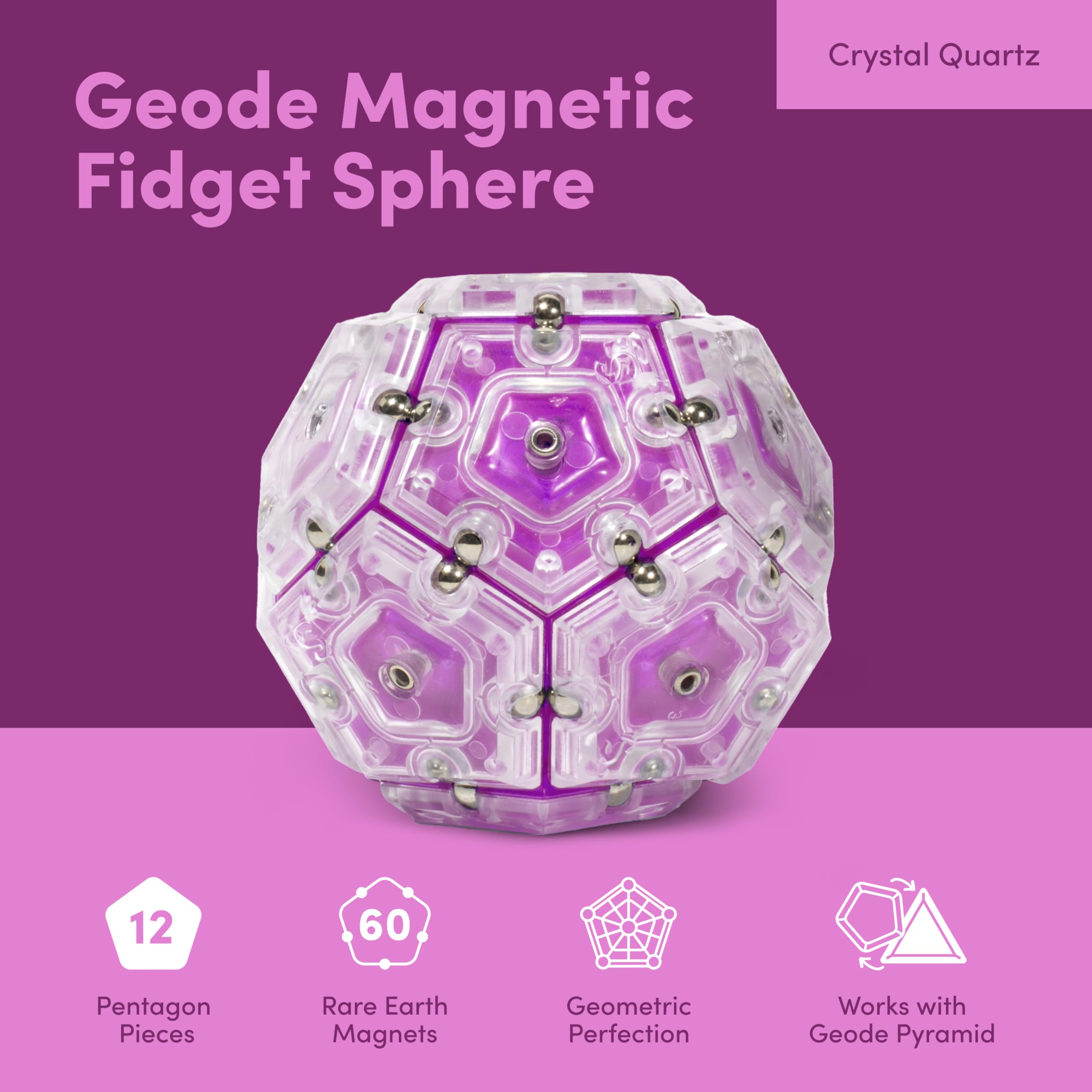 Speks Geode assembly pieces enabling endless creative configurations.