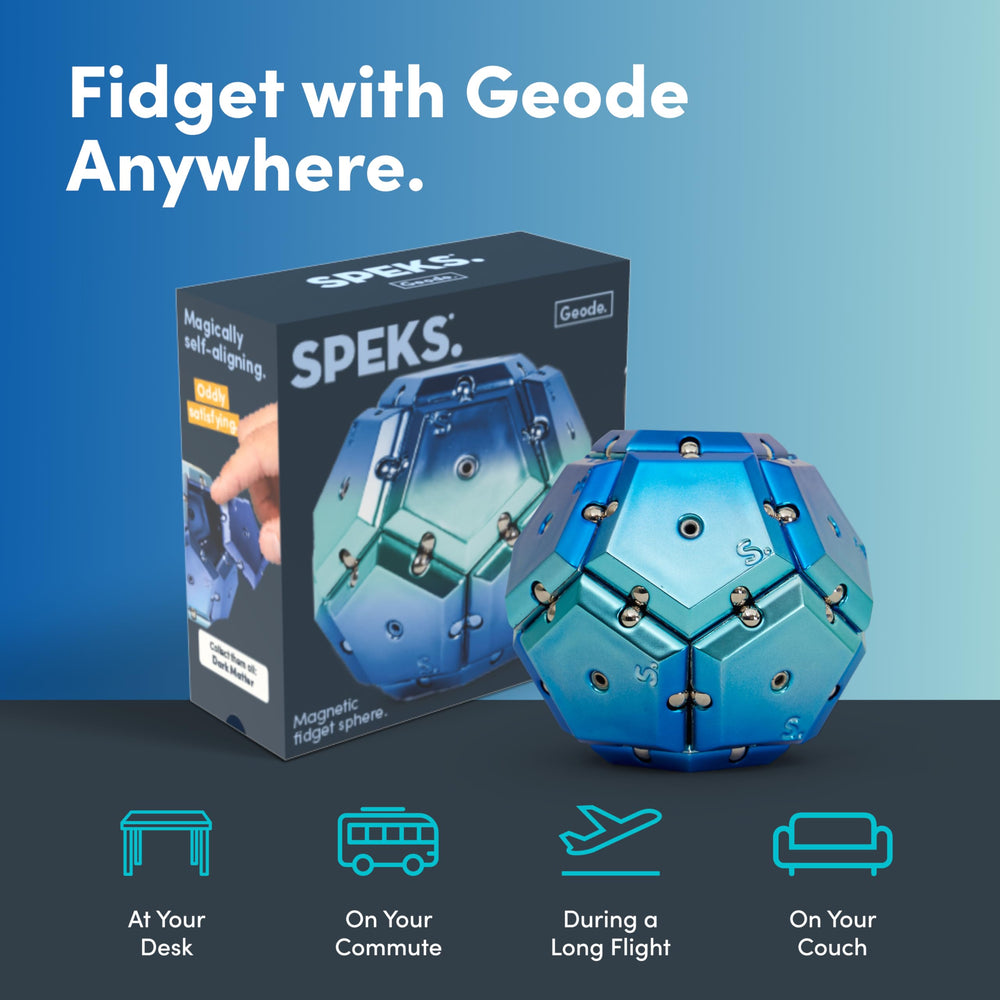 Speks Geode at work promotes focus and calm moments during breaks.