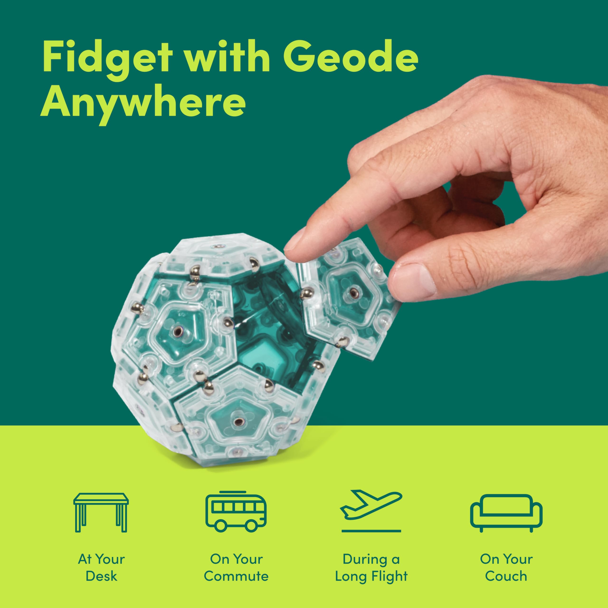 Speks Geode hand-held stress relief fidget for calm moments