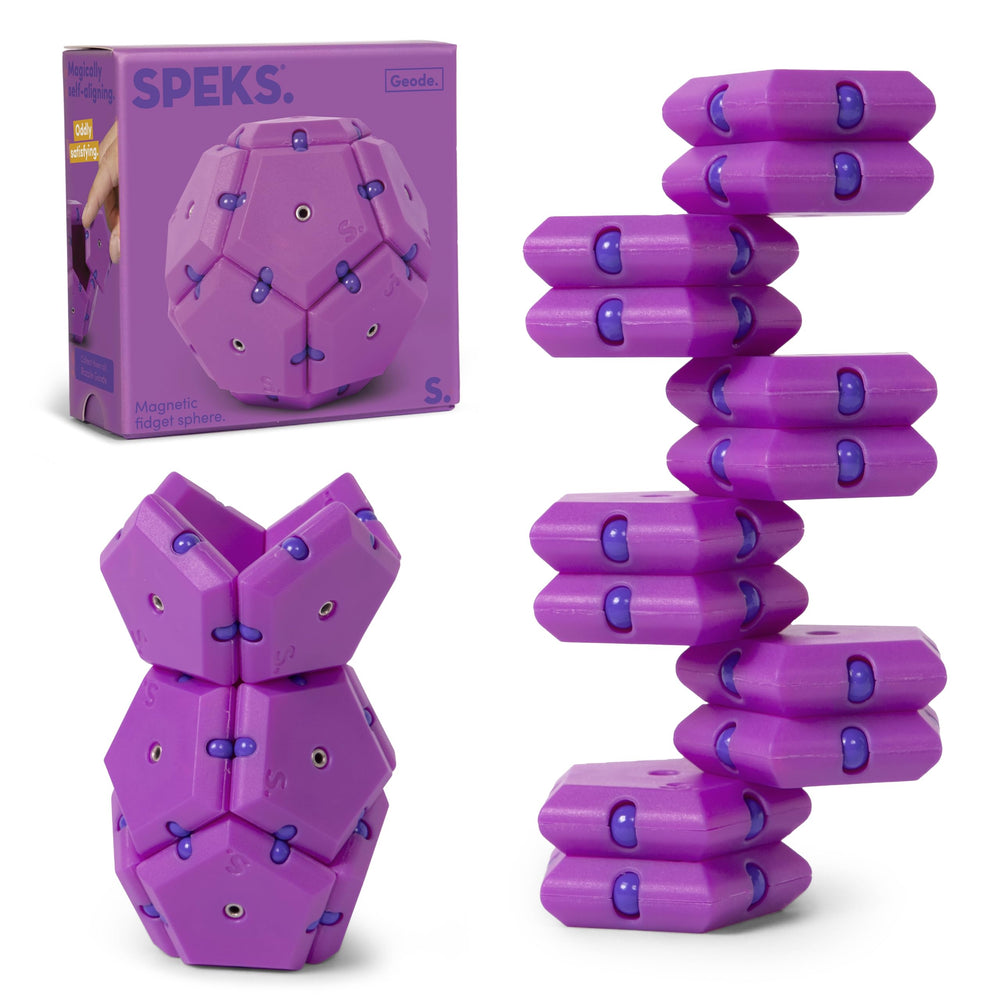 Speks Geode magnetic fidget pieces for focused, creative play.