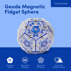 Speks Geode magnetic pieces snapping together for endless creativity.