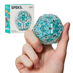 Speks Geode magnetic sphere aqua for focused sensory play and stress relief