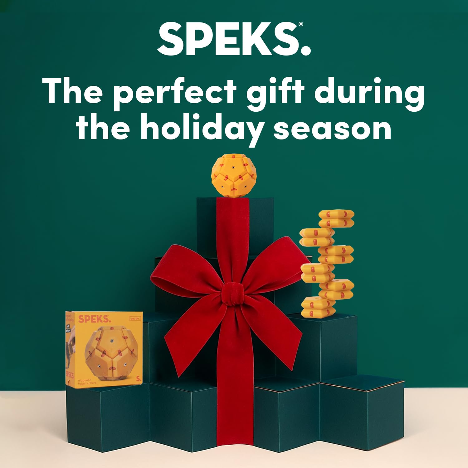 Speks Geode packaging and display ready-to-gift sensory desk accessory