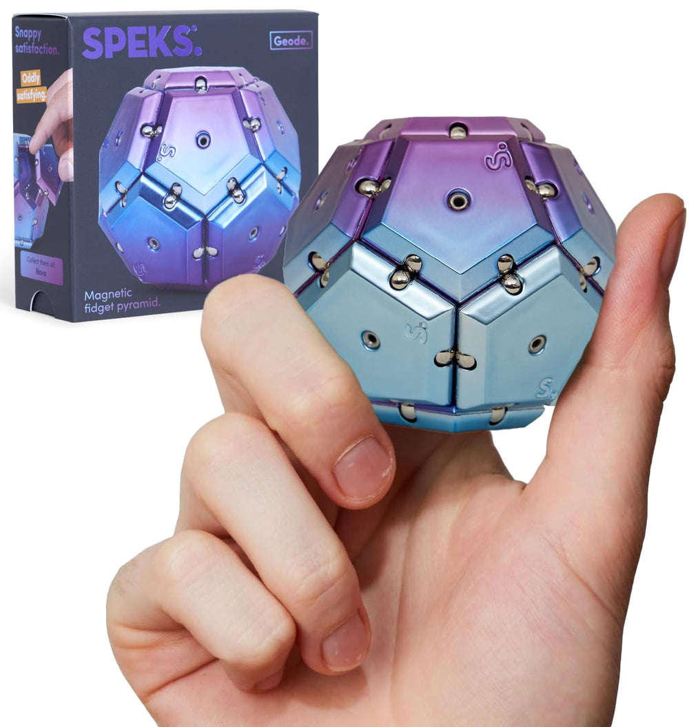 Speks Geode purple sphere for tactile focus and engaging sensory play.