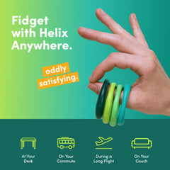 Speks Helix compact desk toy ready for office use