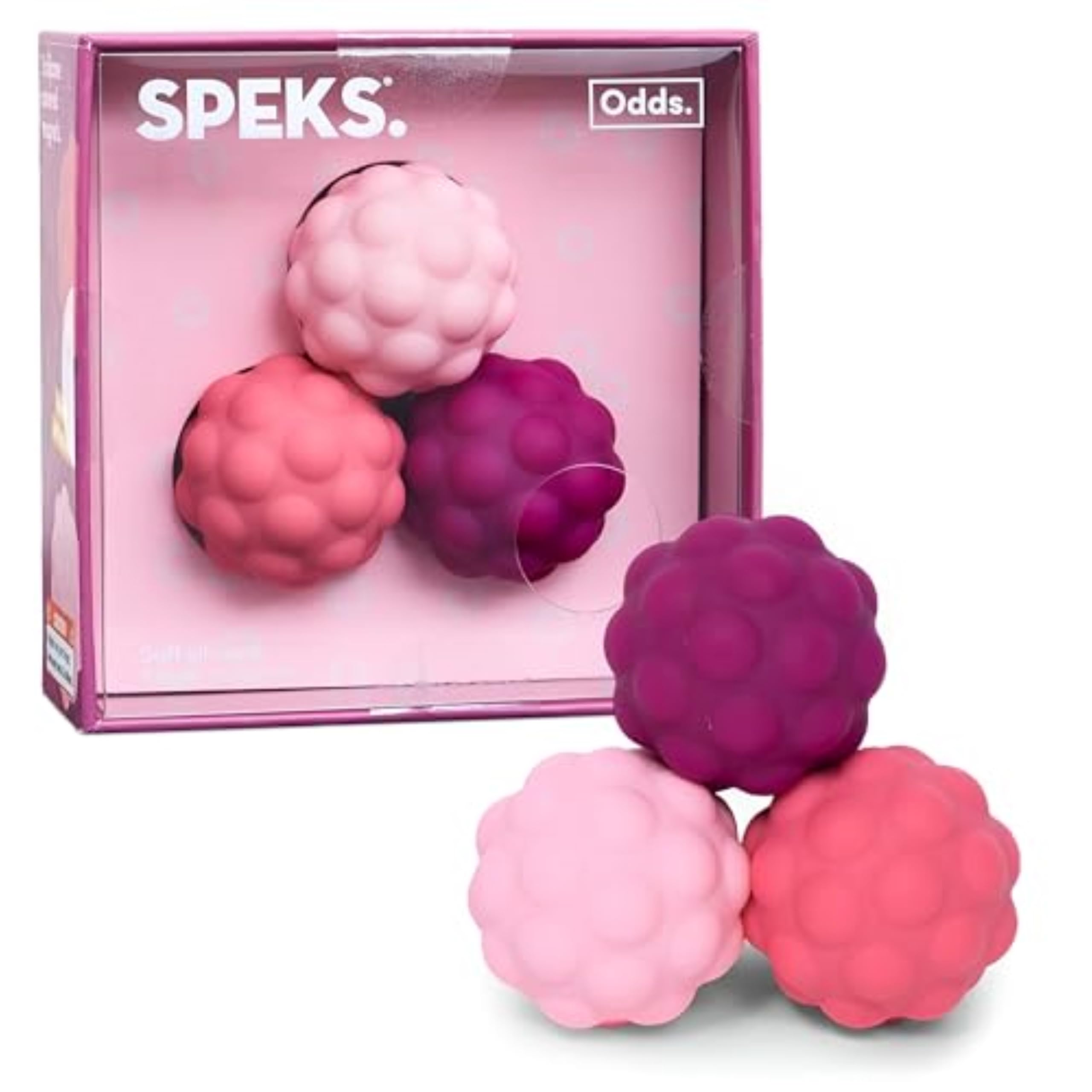 Speks Odds soft silicone fidget magnets offer silent stress relief at work.