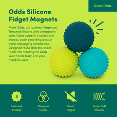 Speks Odds textured silicone balls for tactile stimulation and focus.