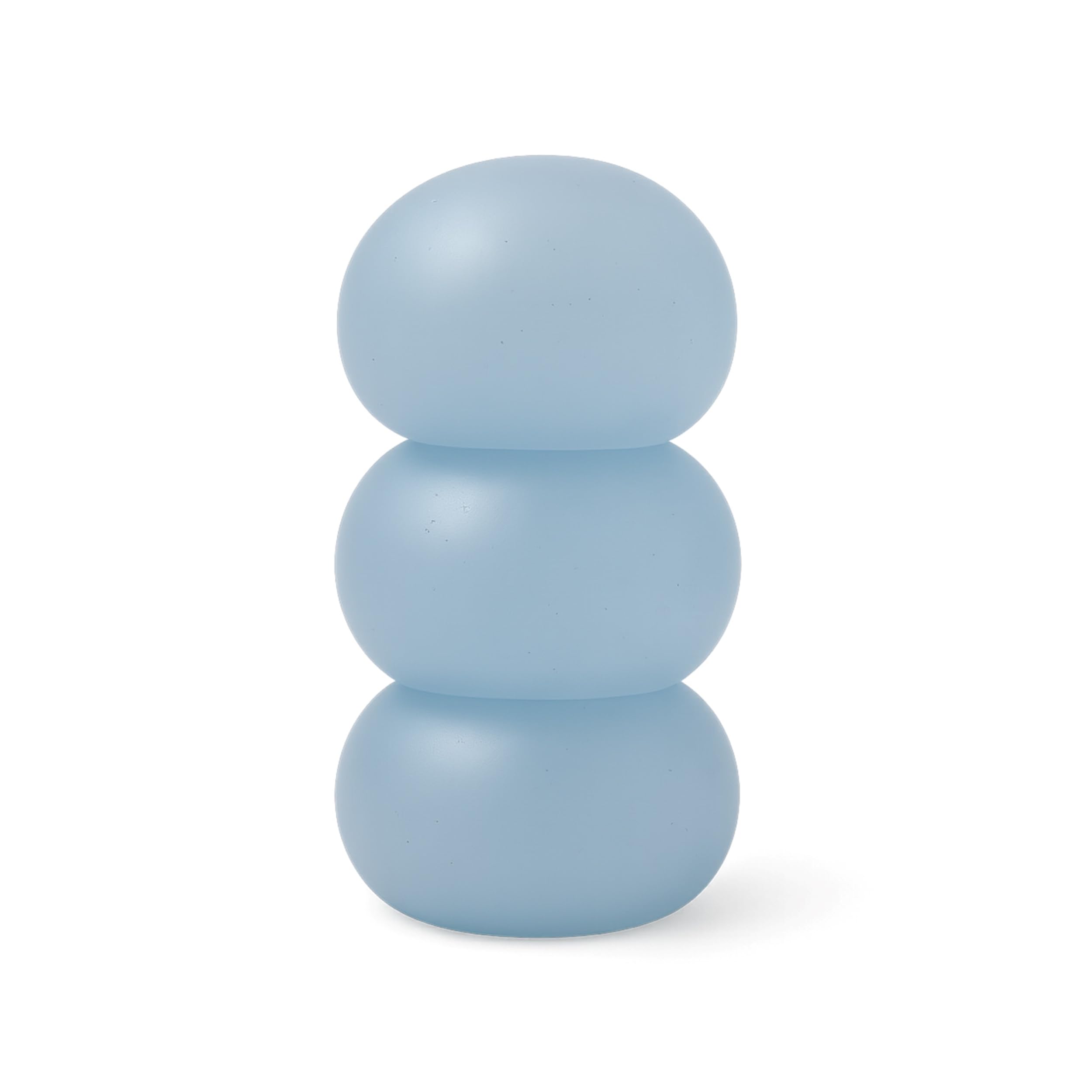Speks squishy stress balls blue close-up squeezed for stress relief