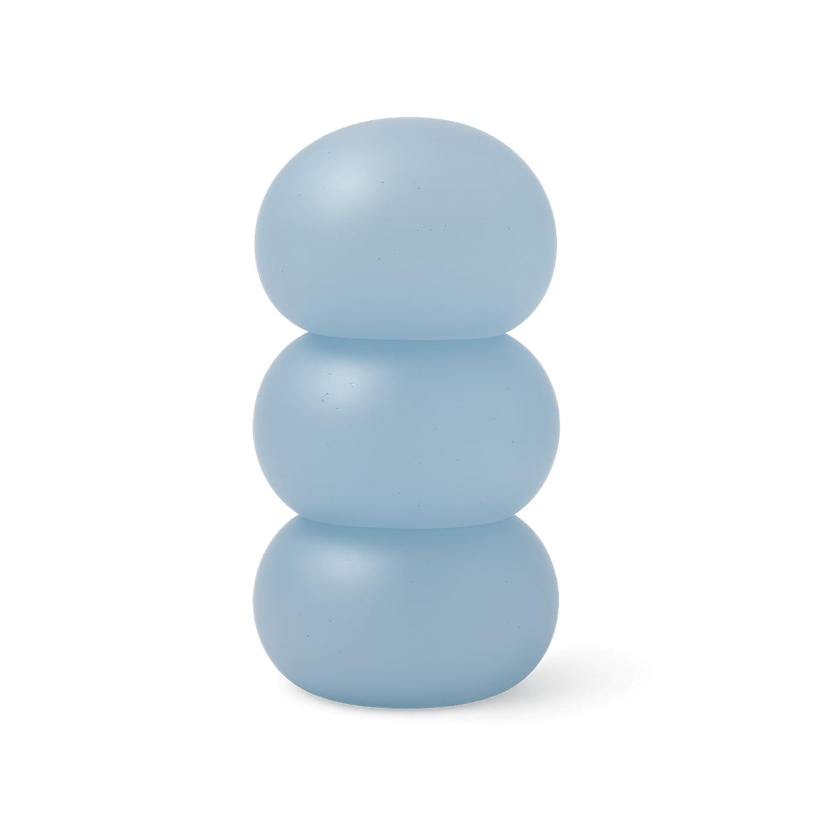 Speks squishy stress balls blue close-up squeezed for stress relief