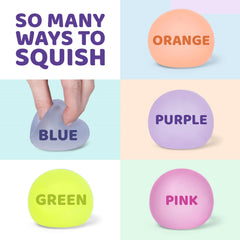 Portable blue Speks stress relief ball for on-the-go calm