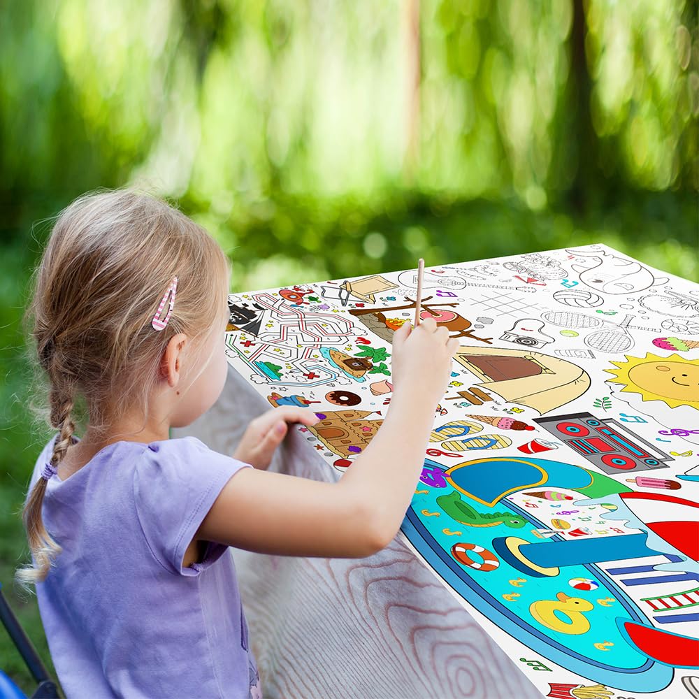 Speringeen premium thick paper tablecloth resists tearing during crafts