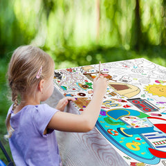 Speringeen premium thick paper tablecloth resists tearing during crafts