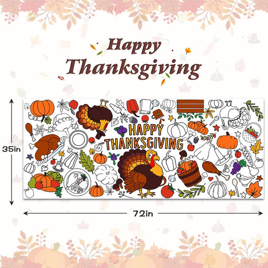 Speringeen Thanksgiving banner as bright classroom decor for festive learning