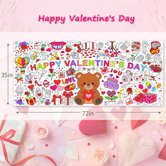 Speringeen Valentines coloring activity for kids to explore creativity and fine motor skills.