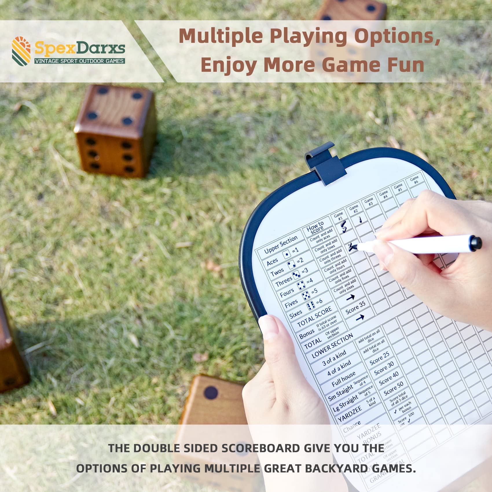 SpexDarxs outdoor play in sunlight with weather resistant finish