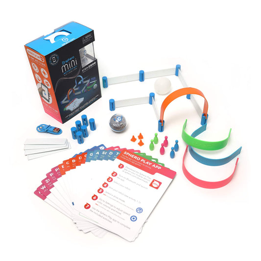 Sphero Mini with clear shell and construction-set visuals for hands-on learning