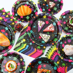 Spiareal neon plates 7inch 20count adds color to casual gatherings
