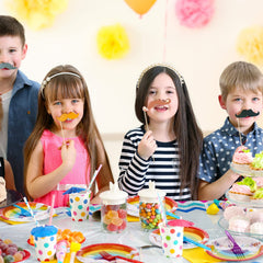 Spiareal rainbow spoons ideal for desserts and beverages.