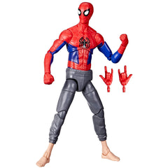 Spider-Man Marvel Legends Peter B Parker 6-inch figure in display-ready pose.