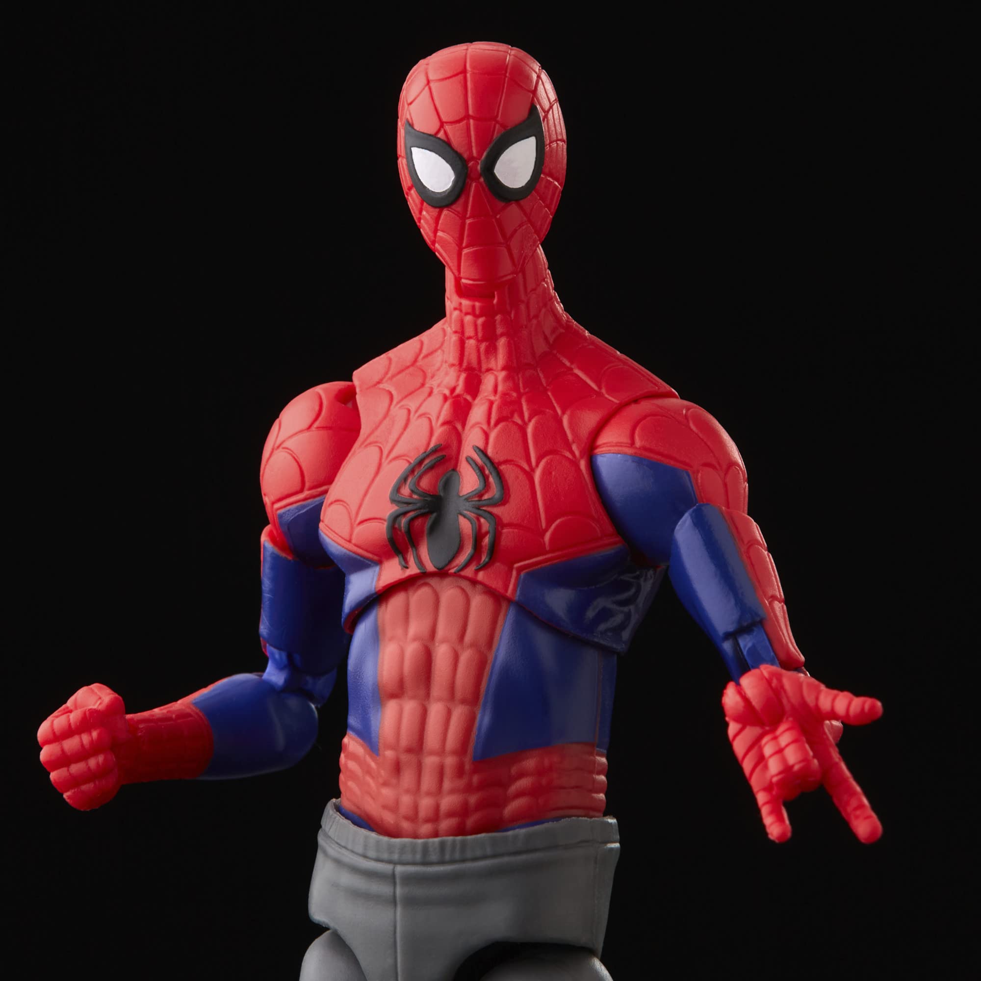 Highly articulated joints enable dynamic posing for display and play.