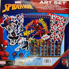 Spider-Man colored pencils for detailed sketches and subtle shading.