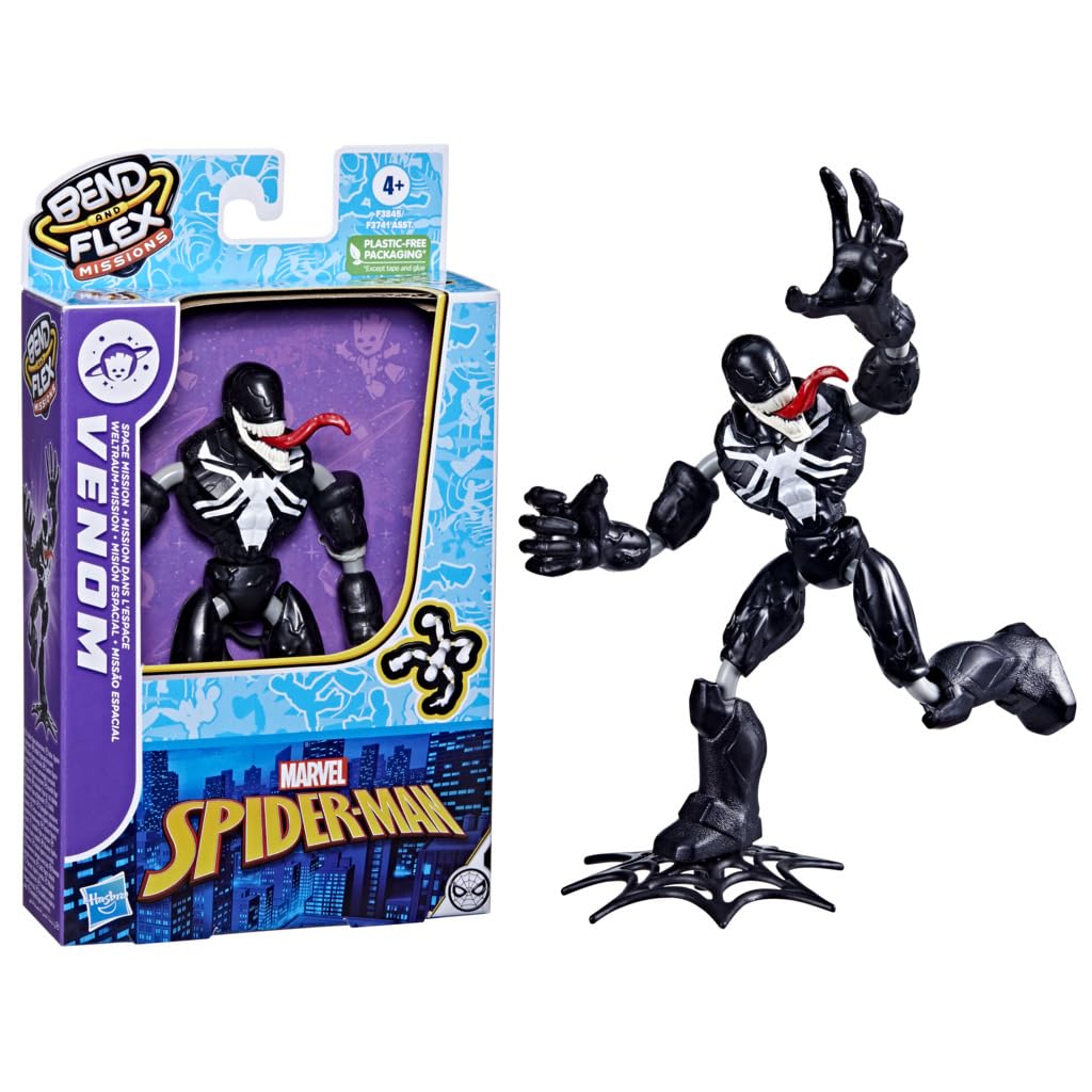 Spider-Man Bend and Flex Venom Space Mission accessory kit for extended adventures.