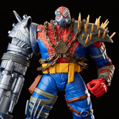 Arm cannon detail on Cyborg Spider-Woman for sci-fi flair and imaginative play.