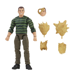 Spider-Man Marvel Legends Sandman front view shows premium sculpt for display.
