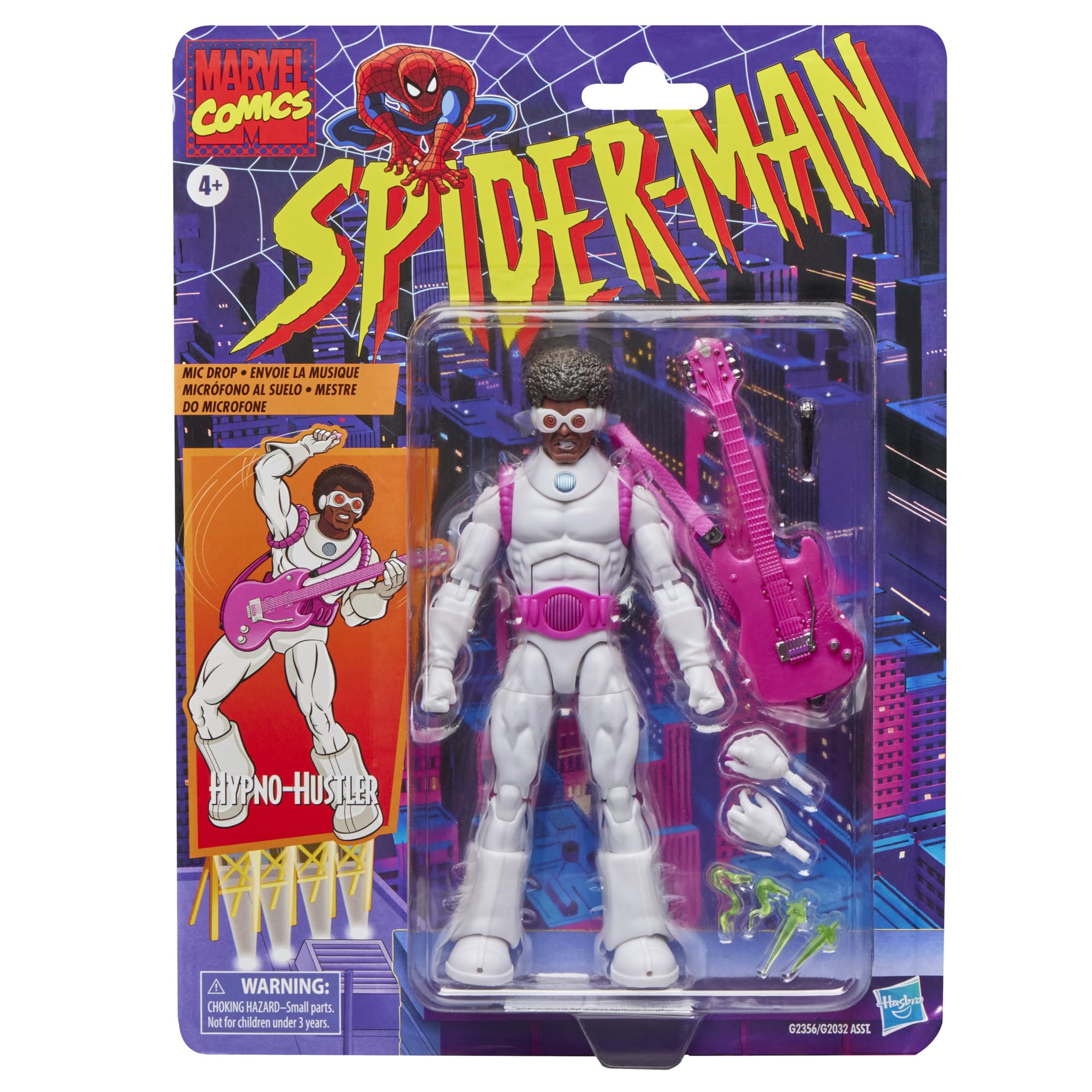 Spider-Man Hypno-Hustler figure front view for display and dynamic posing